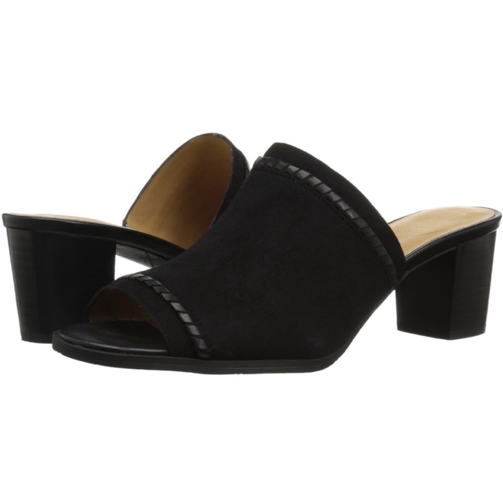 Jack Rogers Cambell Suede Slide Sandal Heel size 8